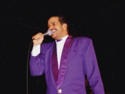 This photo, provided by Capital Entertainment, shows Grammy-nominated gospel singer Richard Smallwood performing at the Cramton Auditorium in Washington in 1991.