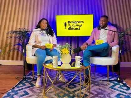 Natassia Wright and Jamar Wright, co-hosts of the ‘Designers of Change’ podcasts.