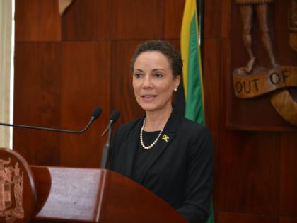 Minister of Foreign Affairs , Kamina Johnson Smith. -File photo.