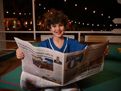 Catching up with The Gleaner on Monday, eight-year-old entertainer Lake Anthony said he was happy to have visited the island to help with relief efforts.