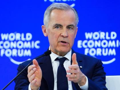 Canada Prime Minister Mark Carney delivers a speech at the World Economic Forum in Davos, Switzerland, on Tuesday, January 20. 