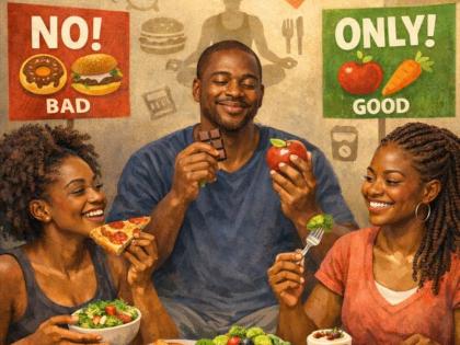 The all-foods-fit approach is based on the idea that all foods can fit into a healthy diet by balancing food and nutrition in a way that promotes health. 