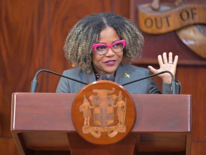 Minister of Education, Skills, Youth and Information, Dana Morris Dixon.