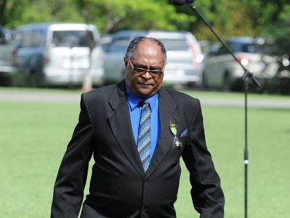 Walter ‘Bob’ Clarke walks back to his seat after being awarded the Order of Distinction in the rank of officer at the Presentation of National Honours and Awards held at King’s House on October 15, 2018.