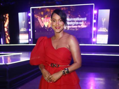 Sequoia Thomas, Caribbean Assurance Brokers’ marketing manager and pageant judge, catches our attention in a beautiful floor-length layered gown.