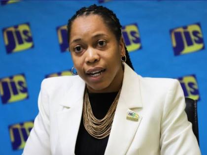 Manager of the Ecosystems Management Branch at the National Environment and Planning Agency (NEPA), Monique Curtis, speaking at a JIS Think Tank.