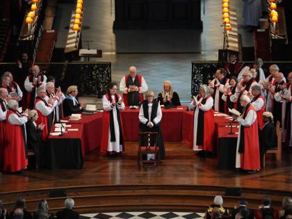 The Confirmation of Election ceremony legally confirming Dame Sarah Mullally as the new Archbishop of Canterbury, at St Paul’s Cathedral, central London, Wednesday Jan. 28, 2026.