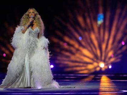 Singer Mariah Carey performs during last Friday’s Olympic opening ceremony at the 2026 Winter Olympics, in Milan, Italy.