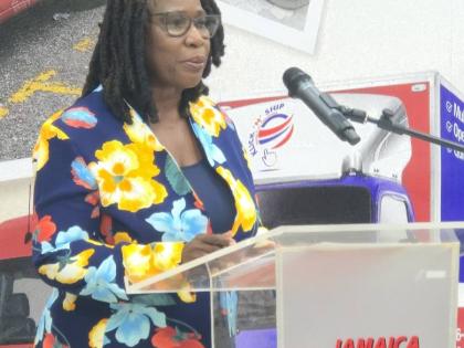 Senior Director of Corporate Services at Jamaica Post, Carol Saunders Hammond.
