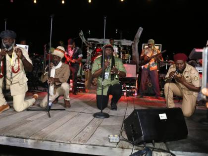 Abyssinians performing on Day 3 of Wickie Wackie Music Festival on Saturday at Wickie Wackie Beach, 8 Mile, Bull Bay.