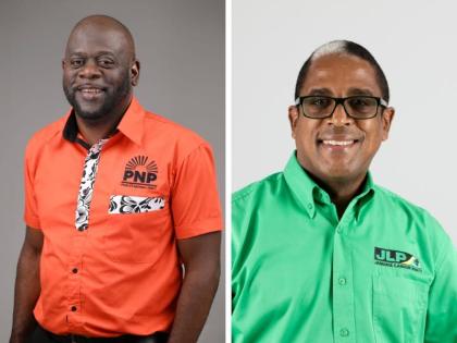 St Mary South Eastern Member of Parliament Christopher Brown (left) and former MP Dr Norman Dunn. 