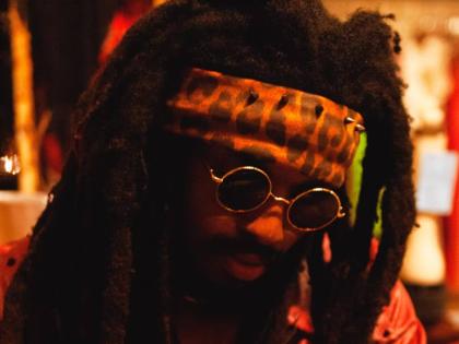 The multi-hyphenate creative also designs and makes his own outfits. 