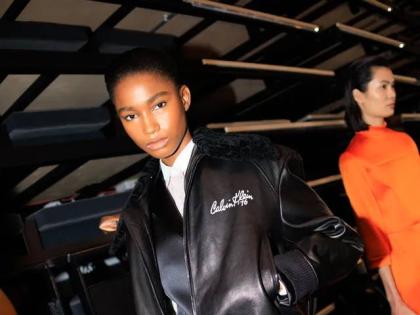 SAINT’s Dru Campbell backstage for Calvin Klein creative director Veronica Leoni’s fall 2026 collection on Day 3 of NYFW last Friday.