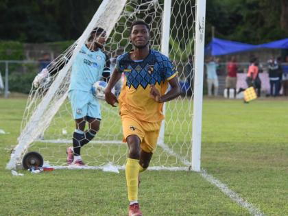 Racing United’s Tajay Grant.  