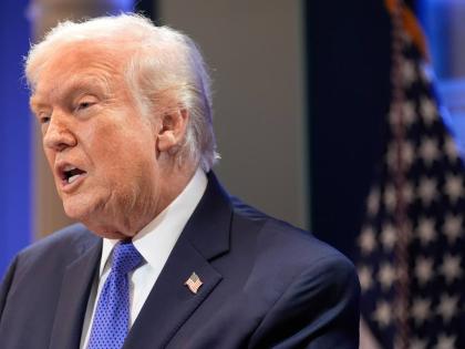 President Donald Trump speaks with reporters in the James Brady Press Briefing Room at the White House, Friday, February 20, 2026, in Washington. (AP Photo/Alex Brandon)