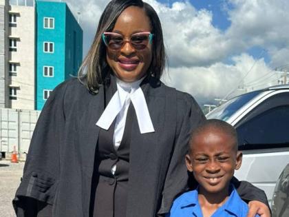 Kadiesh Jarrett-Fletcher and her son, Caleb.