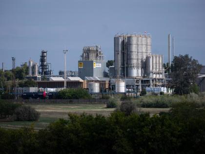 A general view of MOL’s Danube refinery which produces fuel from Russian crude oil in Százhalombatta, Hungary.