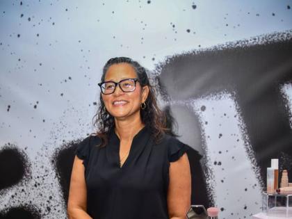 Anne Chang, CEO of Fontana at the Fenty brand launch in Fontana Pharmacy on Waterloo Road, Kingston, on April 10, 2025.