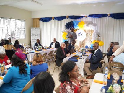 Members of the board, volunteers, staff and specially invited members enjoy a special luncheon after the conclusion of the church service.  