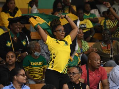 Fans at the National Indoor Sports Centre.