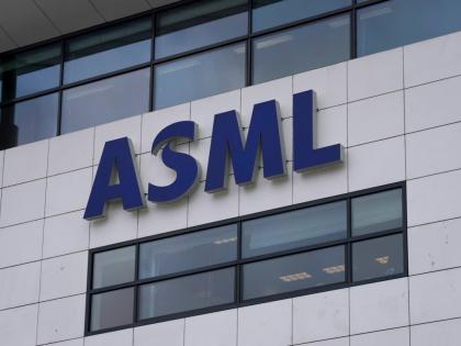 Exterior view of the head office of ASML, a leading maker of semiconductor production equipment, in Veldhoven, Netherlands, on January 30, 2023. (AP Photo)