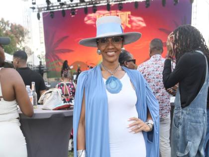 The ever-stylish Angelie Martin-Spencer strikes a pose for our lens.