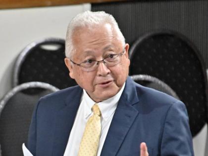 Delroy Chuck, minister of justice and constitutional affairs. 