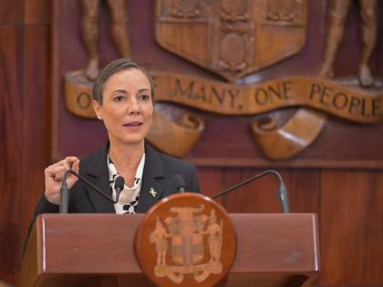 Minister of Foreign Affairs and Foreign Trade Senator Kamina Johnson Smith.