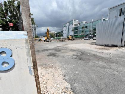 
Grounds cleared for construction at 8 Trafalgar Road in New Kingston on Monday, March 2, 2026.