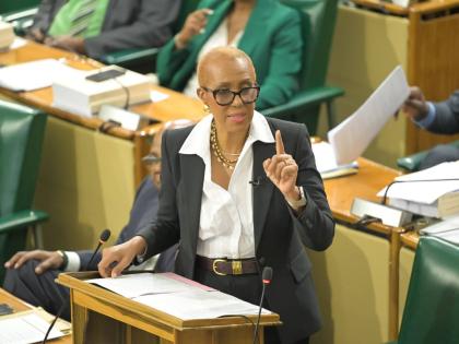Minister of Finance and the Public Service, Fayval Williams, opens the 2026/27 Budget Debate in the House of Representatives.
