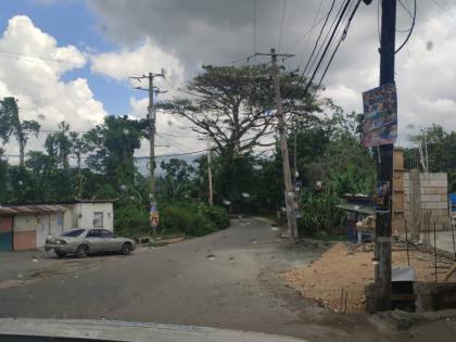 The Parks Road area where the student was found on Tuesday night after she was reportedly thrown from a vehicle. 