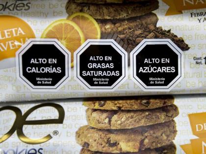 Sample of Chilean front-of-package label.