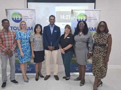 From left: Richard Wallace, Destination Assurance Council chairman; Kathryn Silvera, president, Jamaica Manufacturers and Exporters Association (JMEA); Camille Needham, executive director of the Jamaica Hotel and Tourist Association (JHTA); Dr Carey Wallac