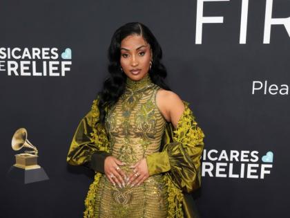 Shenseea poses for a photo at the 67th annual Grammy Awards in 2025.