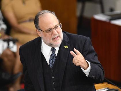 Leader of the Opposition Mark Golding contributing to the Budget Debate in Parliament on March 17, 2026.