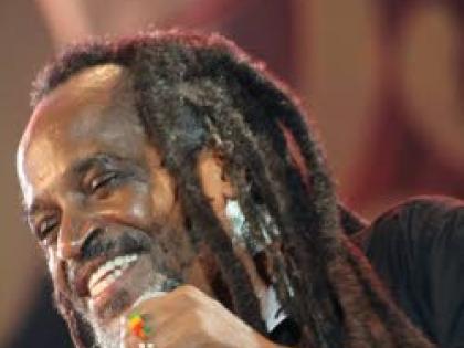 Reggae artist Little Roy in performance.