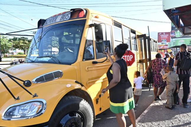 The roll out of the rural school bus programme on September 8.