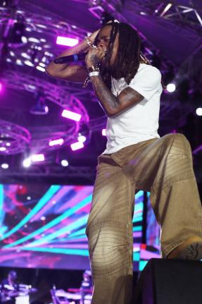 Armanii performing at New Rules Festival held Saturday, July 5, at the Trelawny Multipurpose Stadium.