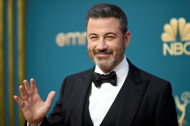 Jimmy Kimmel appears at the 74th Primetime Emmy Awards in in Los Angeles on Monday, Sept. 12, 2022. (Photo by Richard Shotwell/Invision/AP, File)
