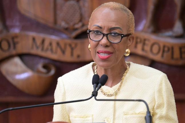 Minister of Finance and the Public Service, Fayval Williams.