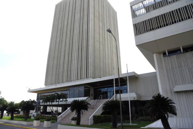 Bank of Jamaica building, downtown Kingston.