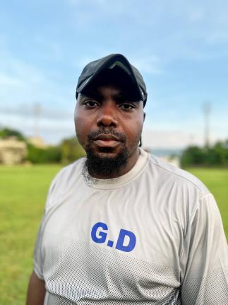 Garrett Dennis, head coach of Cambridge High, after the Cambridge vs Frome Zone B football match in the ISSA daCosta Cup at Jarrett Park in Montego Bay on Saturday, September 13.
