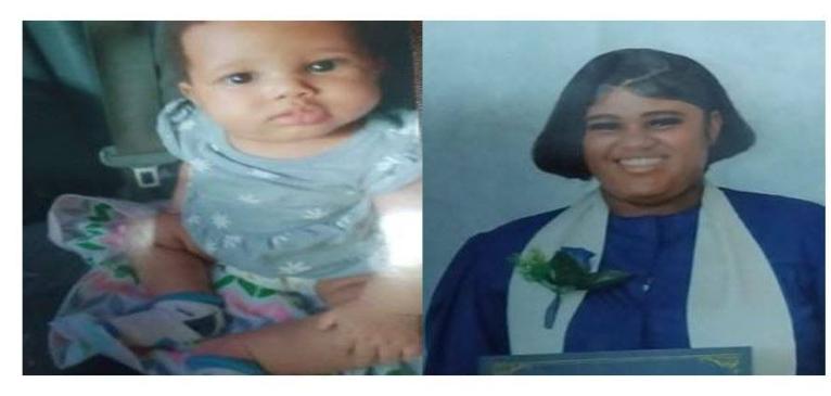 Fourteen-year-old Kenalya 'Kay Kay' Burton and her 10-month-old daughter, Kiera 'Blessing' Burton.