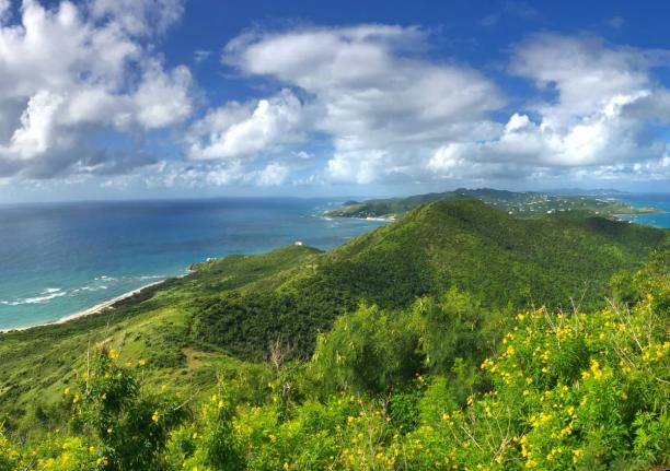 St Croix view from a hilltop. 