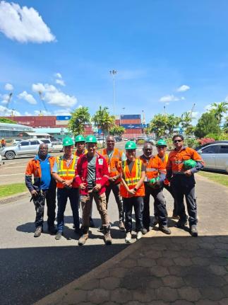 Participants in the OSHA Combi Safety Course in Paramaribo, sponsored by the Caribbean Shipping Association and delivered by De Ruyter Training & Consultancy at VSH United and DP World facilities, October 14-16 and 21-23, 2025. 