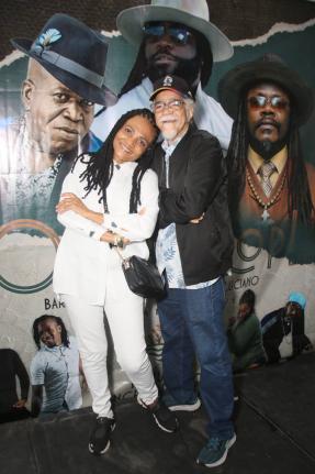 Gospel music veterans Tommy Cowan (right) and Carlene Davis.