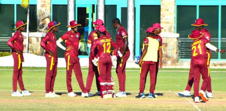 West Indies under-19 players.