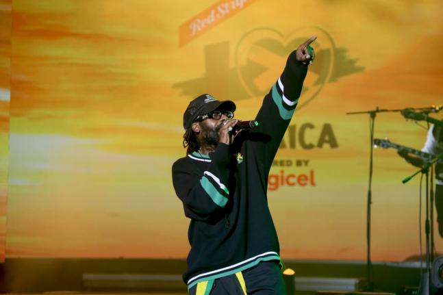 Tarrus Riley performing at the I Love Jamaica Telethon & Virtual Concert.
