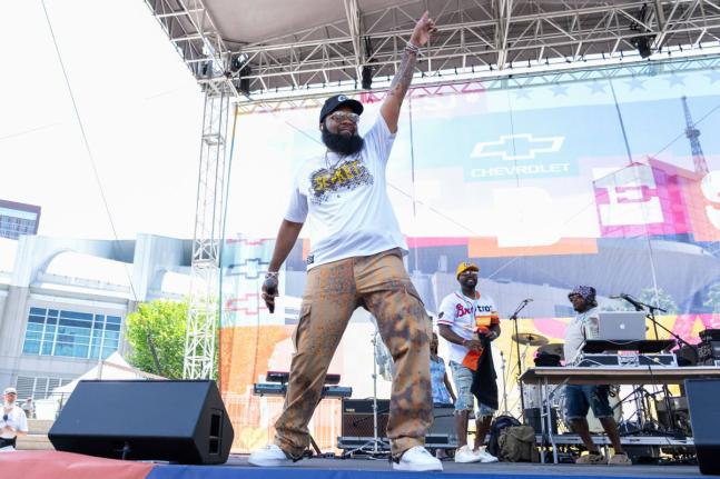 Blanco Brown performs during CMA Fest, Saturday, June 8, 2024, in Nashville, Tennessee.. 