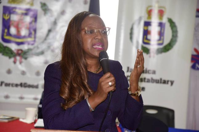 Sergeant Arleen McBean, chairman of the Jamaica Police Federation.